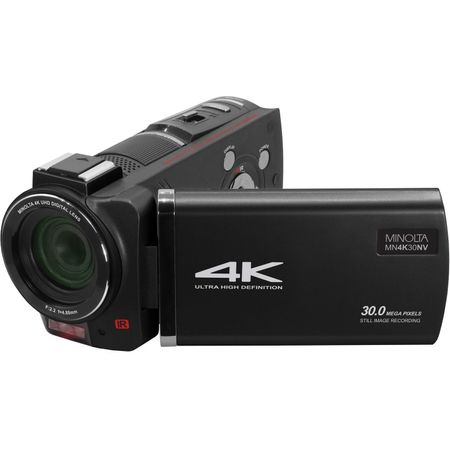 Cámara de Video de Visión Nocturna Infrarroja Uhd 4K Minolta Mn4K30Nv Negro 1732592-REG