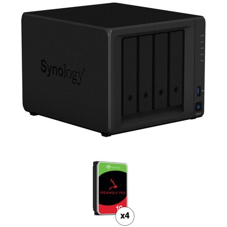 Kit de Carcasa Nas Synology Diskstation Ds418 de 40Tb con Unidades Nas Seagate Ironwolf Pro 4 X 10T 1717975-REG