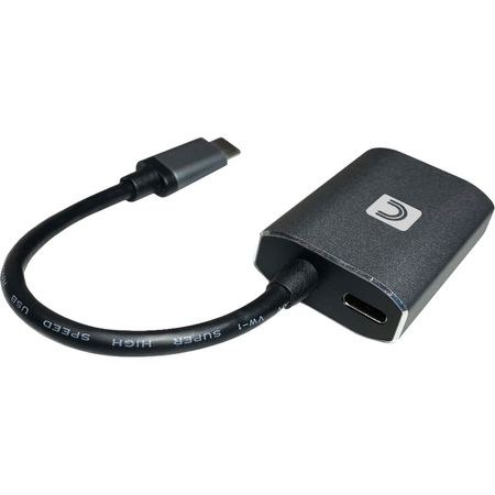 Adaptador de Video Usb Type C a Hdmi 4K con Entrega de Energía de 60W Gris Oscuro de Comprehensive 1620078-REG