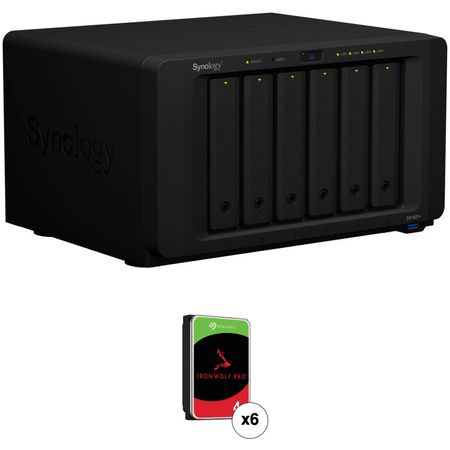 Kit de Carcasa Nas Synology Ds1621+ de 6 Bahías con Unidades Seagate Ironwolf Pro Nas de 24Tb 6 X 4 1701483-REG