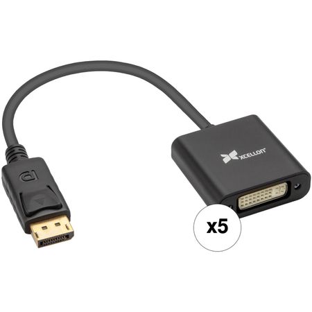 Adaptador Xcellon Displayport a Dvi I Paquete de 5 Unidades 1634489-REG