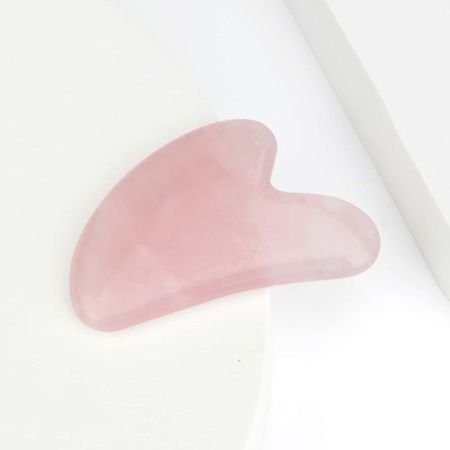 Gua Sha Masajeador Facial de Cuarzo Rosa Bionuna