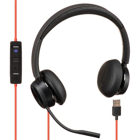 Auriculares Estéreo On Ear Plantronics Blackwire 8225 Usb Tipo a Microsoft Teams 1590511-REG