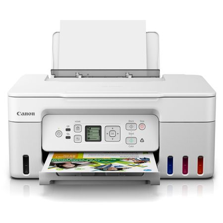 Impresora de Inyección de Tinta a Color Todo en Uno Inalámbrica Canon Pixma G3270 Megatank Blanco 1746869-REG