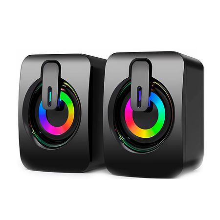 Mini Parlante FEITUN Para PC con Luces RGB