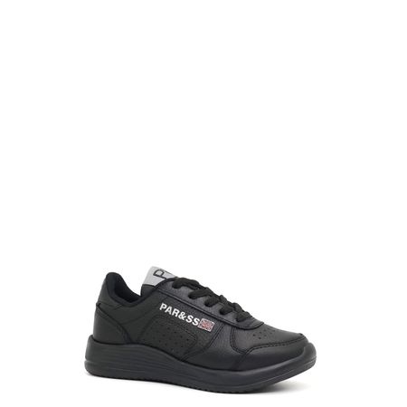 Zapatillas Escolares de Cuero para Niños Par&ss CE23-191N Negro Talla 29