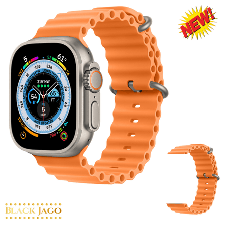 Correa de Silicona Modelo Ocean Watch Ultra SmartWatch I8 Naranja