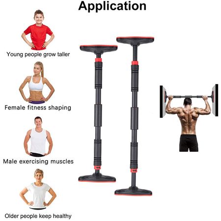 Barra de Dominadas a Presión Pro 90 a 130 cm Barra de Dominadas a Presión Pro 90 a 120 cm