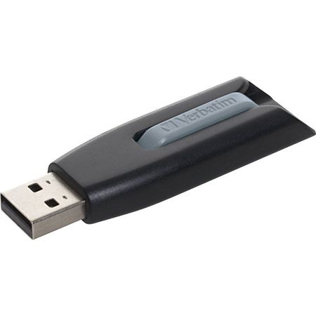 Unidad Flash Usb 3.0 Verbatim Store N Go V3 de 256Gb Gris Negro 1112840-REG