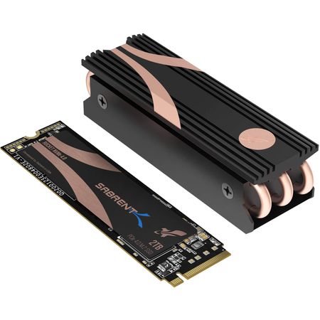 Ssd Interno Sabrent Rocket Nvme Pcie 4.0 M.2 2280 de 2Tb con Disipador de Calor 1659950-REG