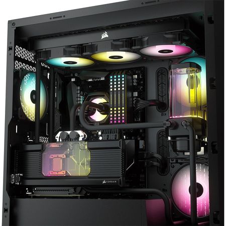 Ventilador de Caja Corsair Icue Sp120 Rgb Elite Performance de 120Mm Negro Unidad Individual 1723883-REG