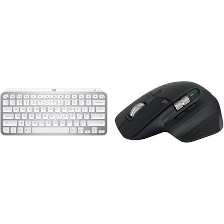 Set de Teclado Inalámbrico Logitech Mx Keys Mini y Ratón Mx Master 3S Gris Pálido Negro 1708273-REG