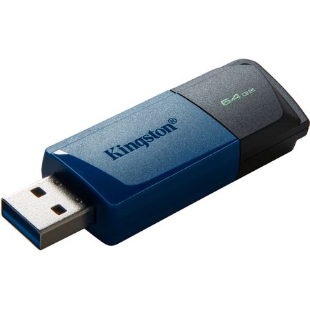 Unidad Flash Usb Kingston Datatraveler Exodia M de 64Gb Azul 1703236-REG