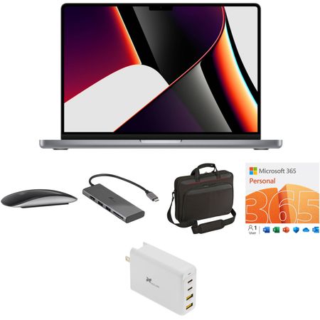 Kit de 14.2 Macbook Pro de Apple con Ratón Hub Usb Estuche Software Y Cargador M1 Pro Finales 1715769-REG