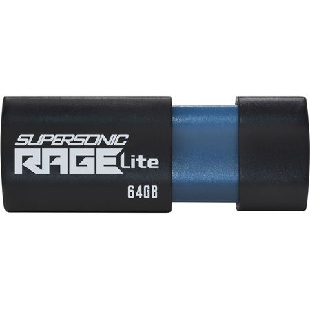 Unidad Flash Patriot Supersonic Rage Lite Usb 3.2 Gen 1 Tipo a de 64Gb 1704071-REG