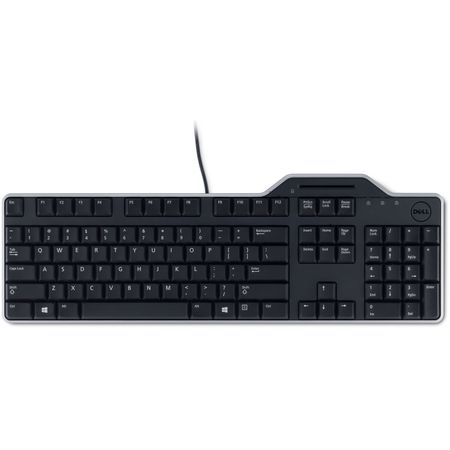 Teclado con Cable Dell Kb813 con Lector de Tarjetas Inteligentes Negro y Plateado 1669641-REG