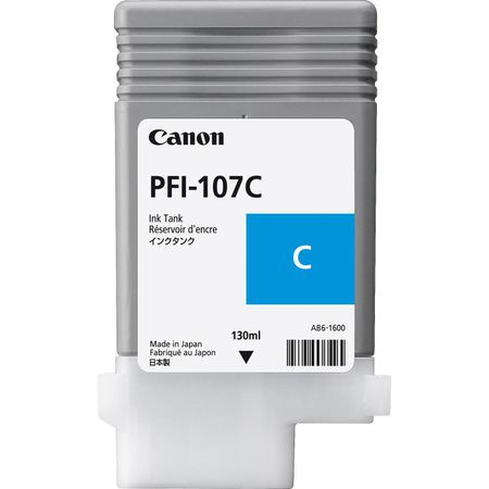Cartucho de Tinta Cian Canon Pfi 107C 130 Ml 1077780-REG