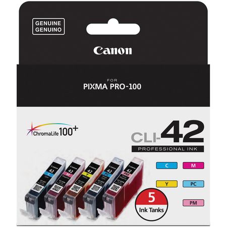 Pack de Tinta Canon Cli 42 de 5 Colores 909116-REG