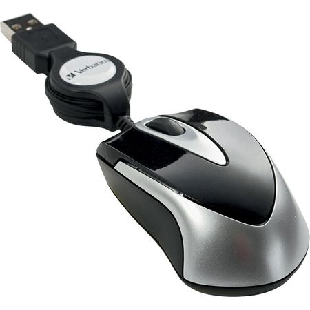 Mouse Óptico Mini de Viaje Verbatim Negro 696730-REG