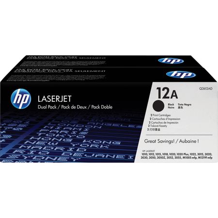 Dual Pack de Cartuchos de Tóner Hp 12A Black Laserjet 761356-REG