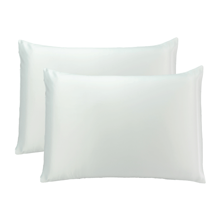 Pack de 2 Fundas de Seda Para Almohadas  Nienna Home   Color Perla Tamaño Estándar