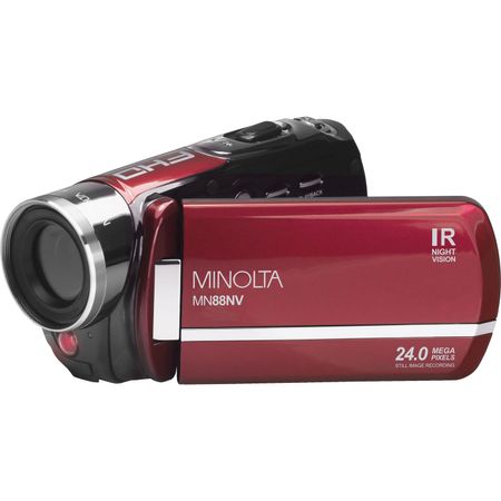 Cámara Digital Minolta Mn88Nv Full Hd Visión Nocturna Roja 1732605-REG