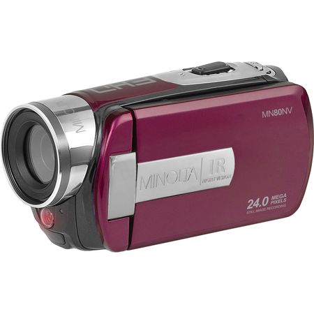 Cámara de Vídeo Digital de Visión Nocturna Minolta Mn80Nv Full Hd Granate 1732602-REG