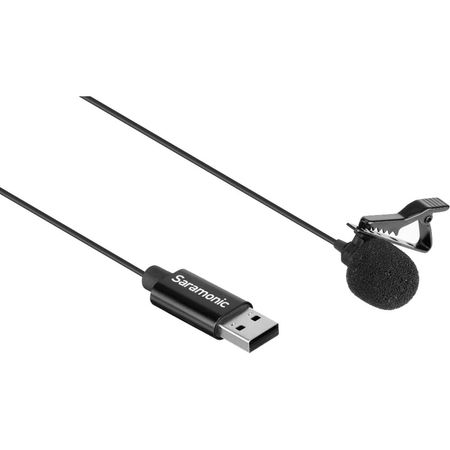 Micrófono Lavalier Usb Omnidireccional Saramonic Sr Ulm10 Cable de 6.5 Pies 1545489-REG