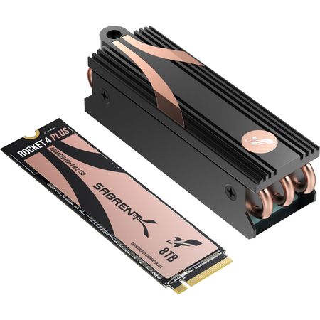 Ssd Interno Sabrent 8Tb Rocket 4 Plus Nvme Pcie 4.0 M.2 con Disipador de Calor 1758690-REG