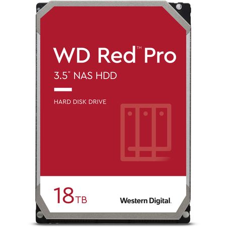 Disco Duro Interno Nas Wd Red Pro 18Tb Wd181Kfgx Sata Iii 3.5 7200 Rpm Retail 1731386-REG