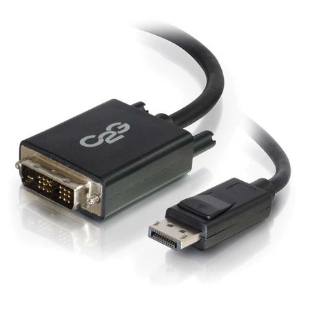 Cable Adaptador C2G Displayport Macho a Dvi D Macho de Un Solo Enlace 3 Negro 1033272-REG