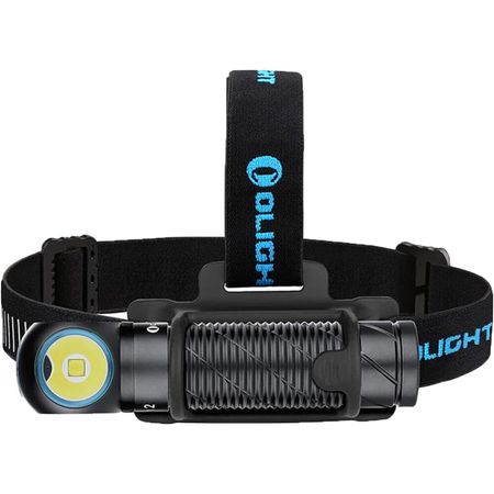Linterna Frontal Y de Ángulo Recto Recargable Olight Perun 2 Negra 1671503-REG