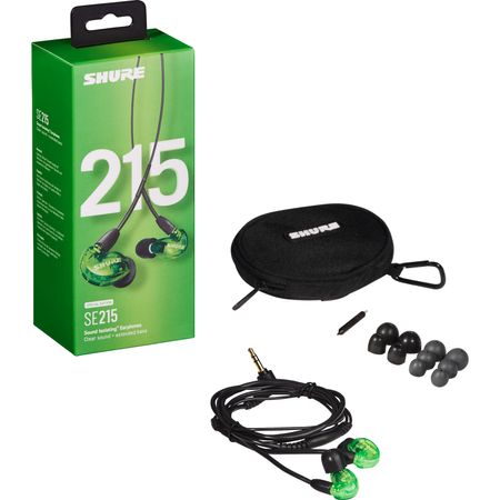 Audífonos Shure Se215 Pro Edición Limitada con Aislamiento de Sonido Verde 1774822-REG
