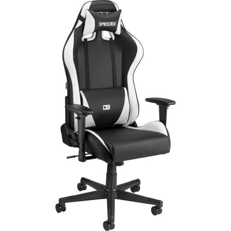 Silla de Juego Spieltek 200 Series Negro Blanco 1560822-REG