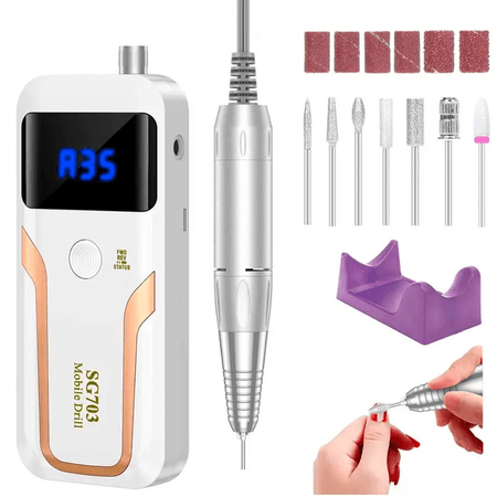 Pulidor de Uñas Profesional 35000 Rpm Set de Manicura SG703