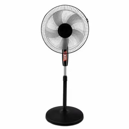 Ventilador de Pedestal 17 Pulgadas 3 Velocidades Negro