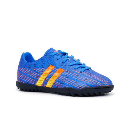 Zapatilla de Futbol para Niño Patrick DARWIN-N24 Azul Naranja Talla 32