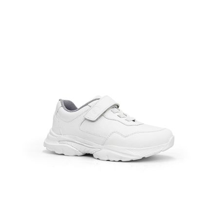 Zapatillas Escolares de Cuero para Niños Par&ss JA24-CG825 Blanco Talla 31