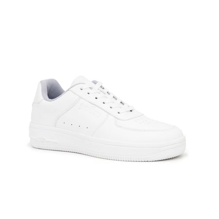 Zapatillas Escolares de Cuero para Hombre Kaida JA24-CG836 Blanco Talla 40