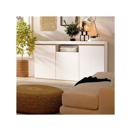 Aparador Moderno Elis color Blanco 3 puertas TU MESITA