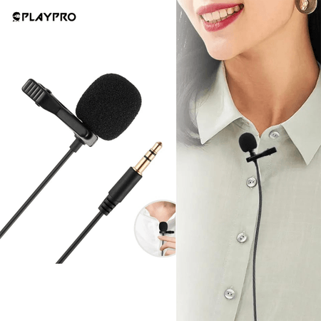 Micrófono Lavalier Pechero Solapero Para Celulares Y Cámara Mis300016 Microfono Lavalier Pechero Solapero Para Celulares Y Cámara Mis300016