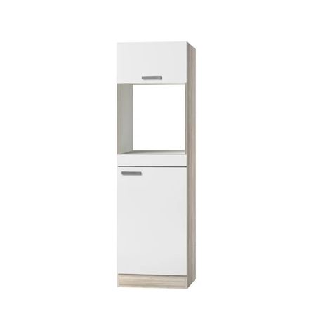 Mueble de Cocina Moderno Nara Blanco y Marrón R&R MUEBLES