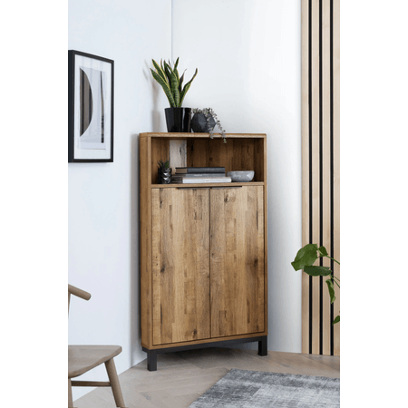 Aparador Esquinero Gamboa color Marrón TU MESITA