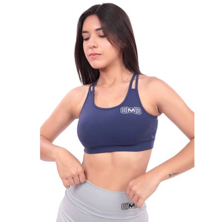 Top Deportivo con Tiras Muscle Museum Azul para Mujer Top Deportivo con Tiras Muscle Museum color Azul para Mujer Talla L