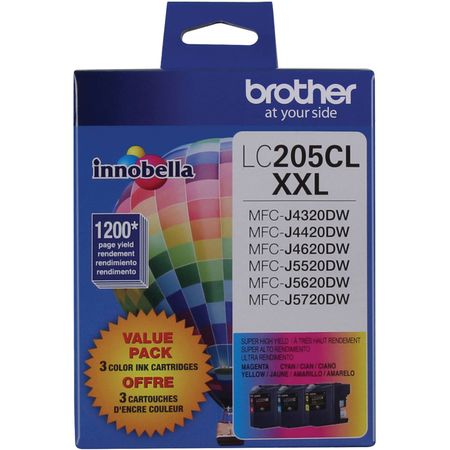 Set de Cartuchos de Tinta Brother Lc2053Pks Innobella Super High Yield Xxl Series de 3 Colores 1086485-REG