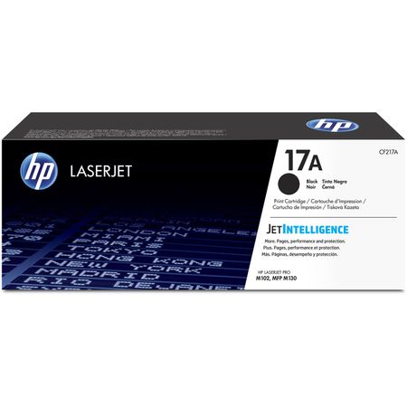 Cartucho de Tóner Original Hp 17A Black para Impresoras Láser Jet 1284008-REG