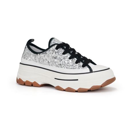 Zapatillas Urbanas Mujer Ariana 24I4-4201 PLATA 37
