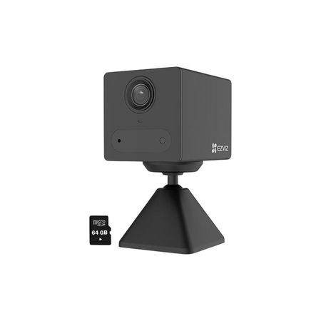 Cámara CB2 4G 2K 3MP Ezviz Smart Bateria Inalámbrica Interior SD 64GB