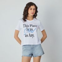 Polo Mujer Bas Crop Print Manga Corta Hypnotic