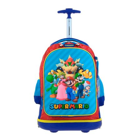 Mochila Con Ruedas Carry On Nintendo Mario Y Amigos